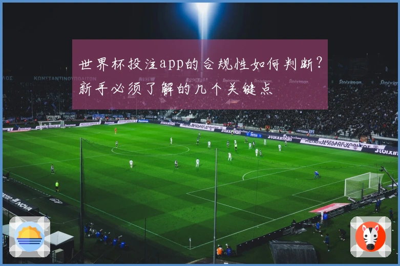 世界杯投注app的合规性如何判断？新手必须了解的几个关键点