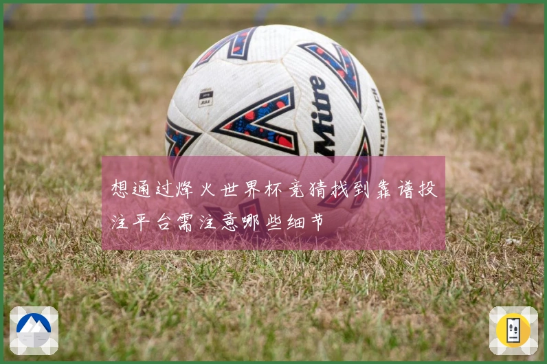 想通过烽火世界杯竞猜找到靠谱投注平台需注意哪些细节